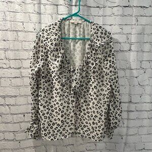LADIES Loft ruffled neck blouse Size L